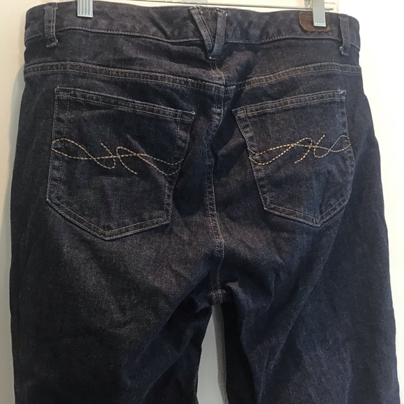 Tommy Hilfiger Dark Wash 5 pocket with logo Hope Jeans, bootcut size 16A - Picture 5 of 10